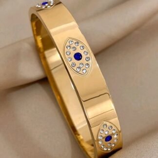 Evil Eyes Stainless Steel Bracelet